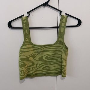 Modern Green Crop Top 🐍